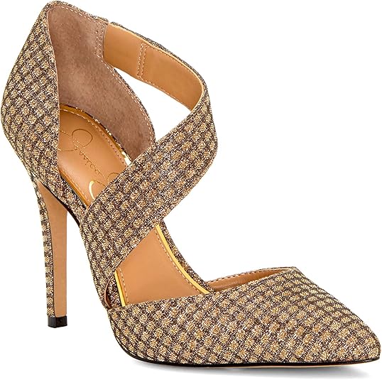 jessica simpson gold pumps