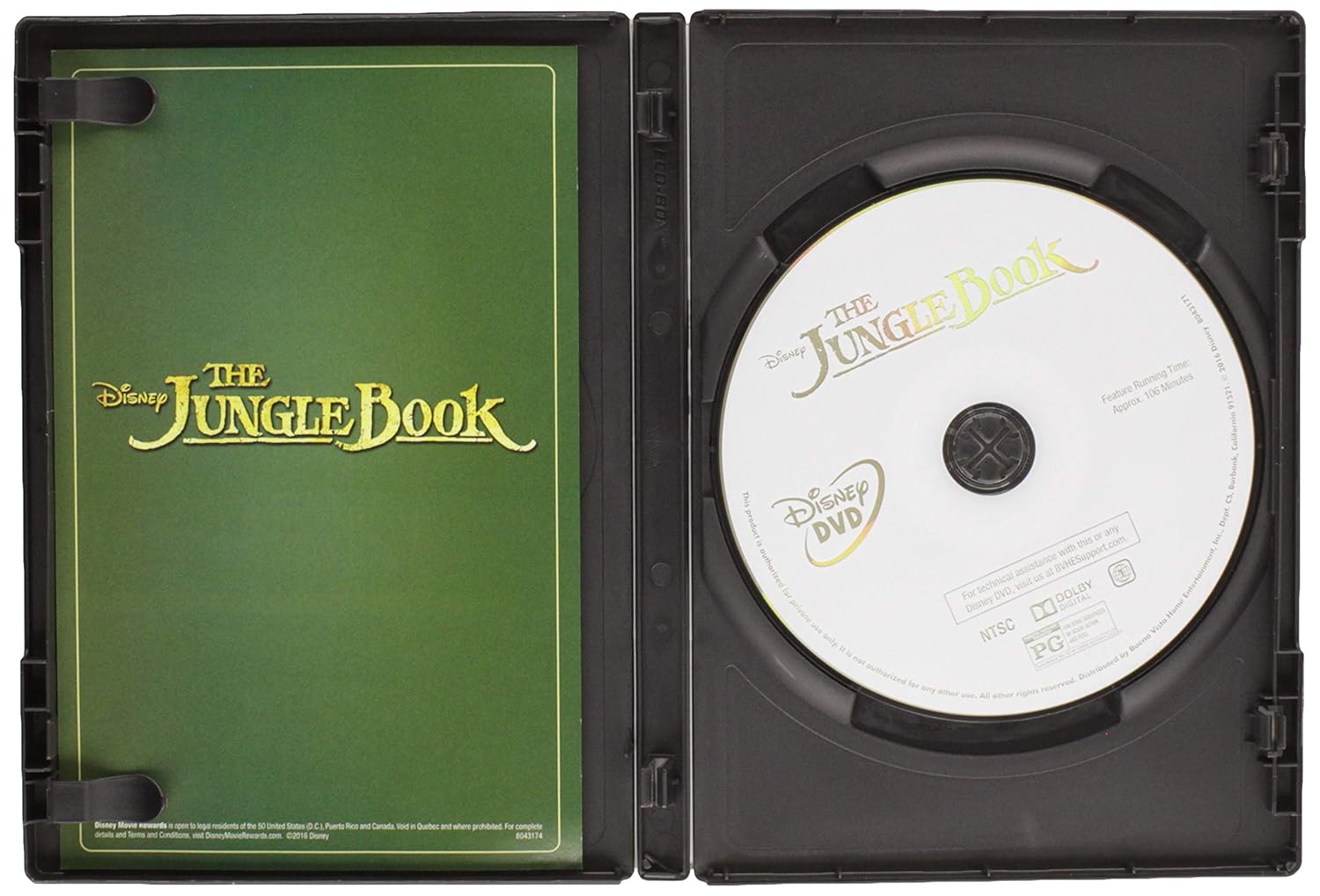 Amazon Com The Jungle Book Dvd Bill Murray Ben Kingsley Idris Elba Lupita Nyong O Scarlett Johansson Giancarlo Esposito Christopher Walken Neel Sethi Garry Shandling Brighton Rose Emjay Anthony Max Favreau Chloe Hechter Asher