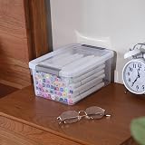 Citylife 8 Pack 3L Small Plastic Storage Box with Lids Stackable Clear Boxes view 5