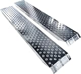 VOUNOT Steel Load Ramp Pair 400 kg 135x23 cm Motorcycle Scooter Quad