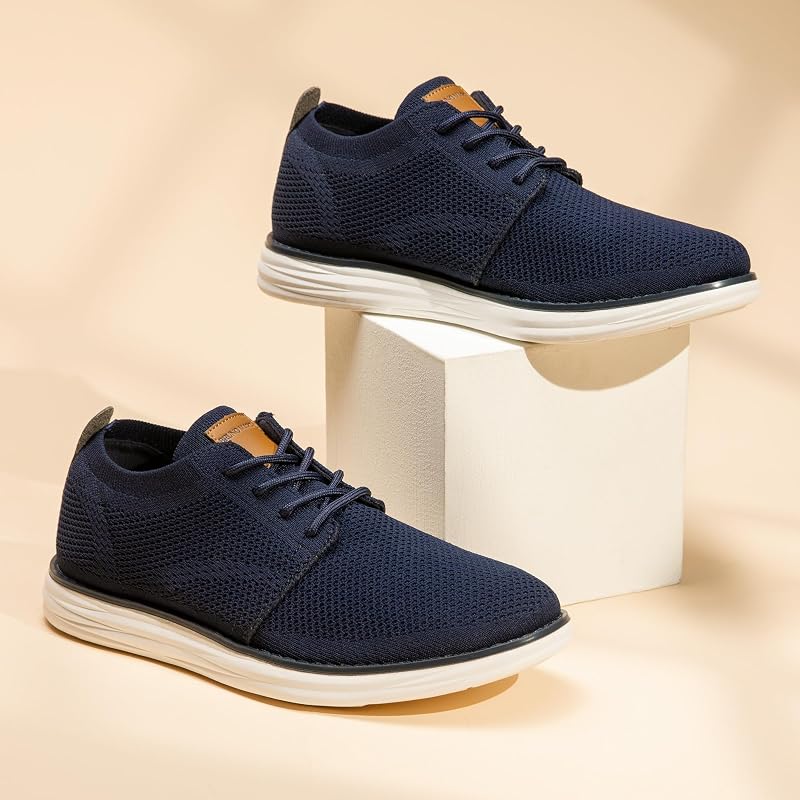 Sapatos de Vestir de Verão Masculinos com Atacadores, Azul, 40