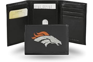 Rico Industries NFL Football Embroidered Tri-fold Wallet
