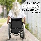 iMedic Deluxe Wheelchair Bag Black Back of Chair Backpack H37 x W33 x D18cm view 6