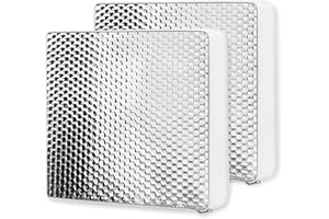 GDDGHS 2 PCS RV Vent Insulator RV Skylight Cover 14"x14", Universal RV Skylight Insulator with Reflective Surface, Waterproof Camper Skylight Cover Energy Savings RV Skylight Pillow RV Vent Pillow