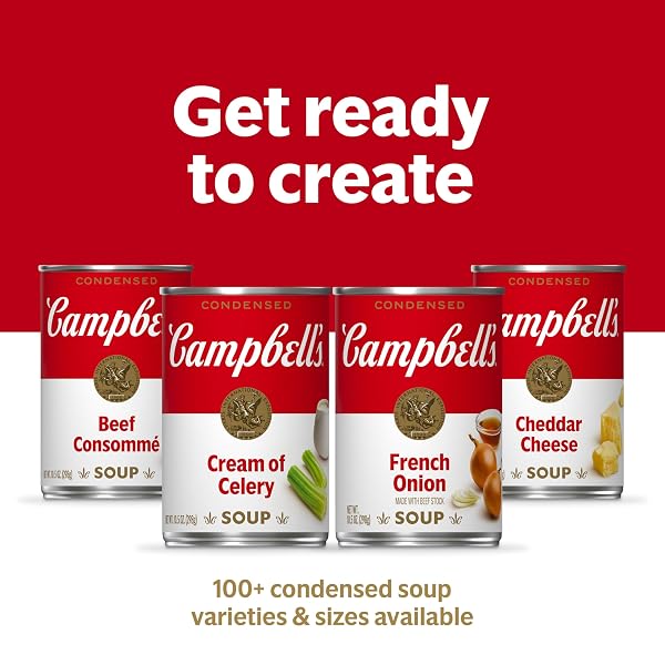 CAMPBELL’S CONDENSED CREAM OF CHICKEN SOUP WITH HERBS, 10.5 OZ CAN