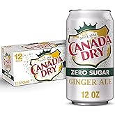 Canada Dry Diet Ginger Ale, 12oz Can (Pack of 18, Total of 216 Oz)