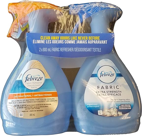 Febreze Variety Value Pack of Two 27oz. Bottles (Extra Strength and Antibacterial