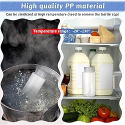 2 Pcs 16oz/500ml Plastic Sample Bottles Wide Mouth