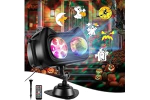 ANTEQI 2025 Upgrade Halloween Christmas Projector Lights Outdoor with Memory Function, 58 HD Effects (3D Ocean Wave + Patterns) LED Landscape Lights Waterproof for Indoor Yard Home Party Holiday Decorations