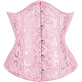 Alivila.Y Fashion Corset Womens Brocade Underbust Boned Corsets Bustier Waist Trainer