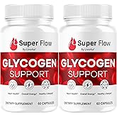 (2 Pack) Super Flow Glycogen Capsules - Official SuperFlow Advanced Glycogen Support Pills - Maximum Strength, Natural Formula Vitamins for Overall Health & Wellness Reviews, 120 Capsules for 2 Months