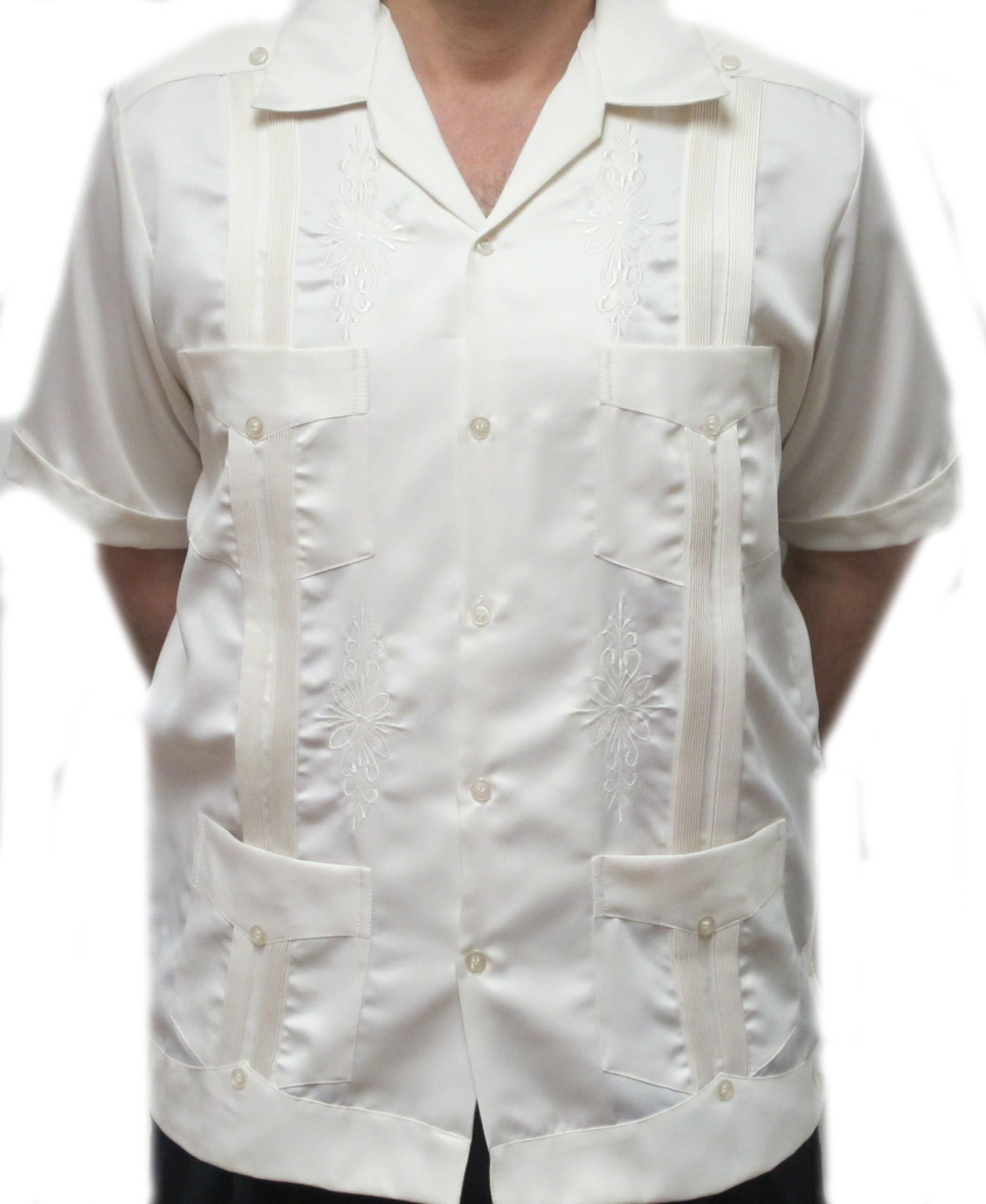 Men's Copa Cabana Authentic Guayabera Shirt- Short Sleeves