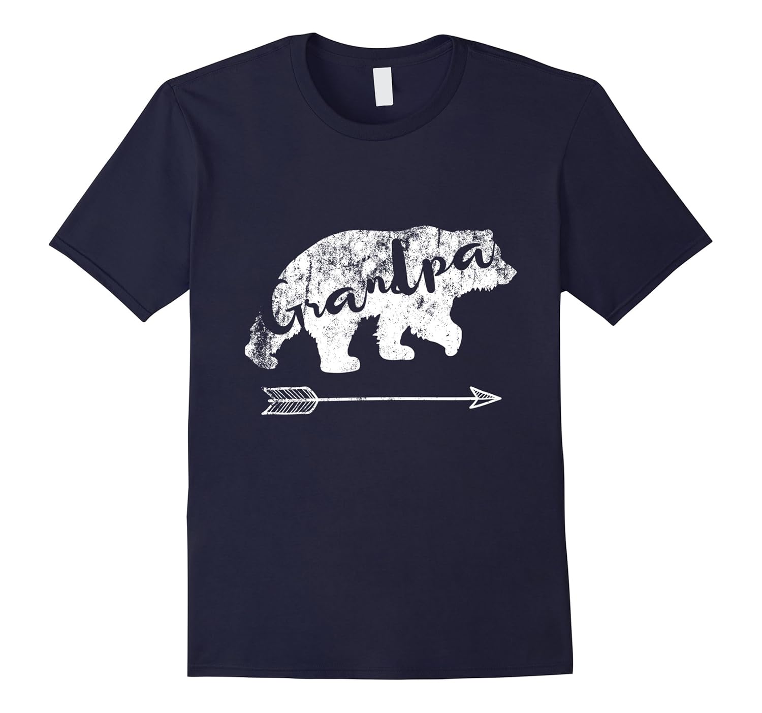 Distressed Vintage Retro Grandpa Bear T-Shirt-ANZ