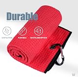 Mile High Life Golf Towel Tri-fold Microfiber with Carabiner Clip view 3