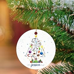 Personalized Chemist Christmas Tree Ornament