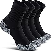 CWVLC Cushioned Compression Sport Quarter Socks for Men Women Youth