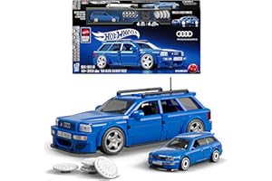 Mattel Brick Shop Hot Wheels Audi Avant RS2 Building Toy Kit 253 pc for Collectors
