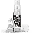 Edible Glitter Spray - 20g Luster Dust Edible Glimmer Powder for Sparkling Cocktails, Cake, Cupcakes, Wine, Beverage - Food Grade Shimmer Dust Powder for Baking, Drinks, Cookies Decoration (Silver)