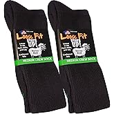 Loose Fit Stays Up Solid Merino Wool Men's and Women's Sock 2 Pack