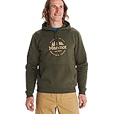 MARMOT Men's Culebra Peak Hoody - Hooded Midweight Pullover Fleece Sweatshirt with Screen Printed Graphic and Kangaroo Pocket