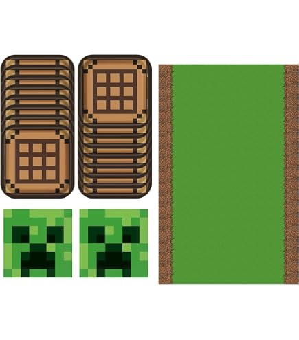 Fournitures de fête à thème Minecraft pour garçons, 89 pièces, décorations de fête d'anniversaire, Style Pixel, ensemble de ballons en Latex, banderole / Articles de fête