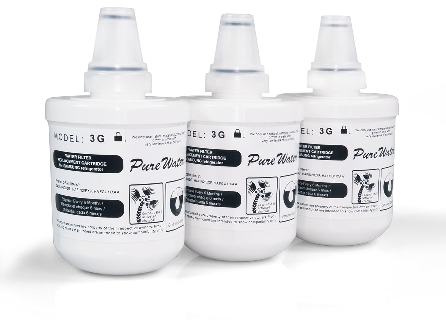 3 x nevera filtro de agua - cartucho de tinta compatible con ...