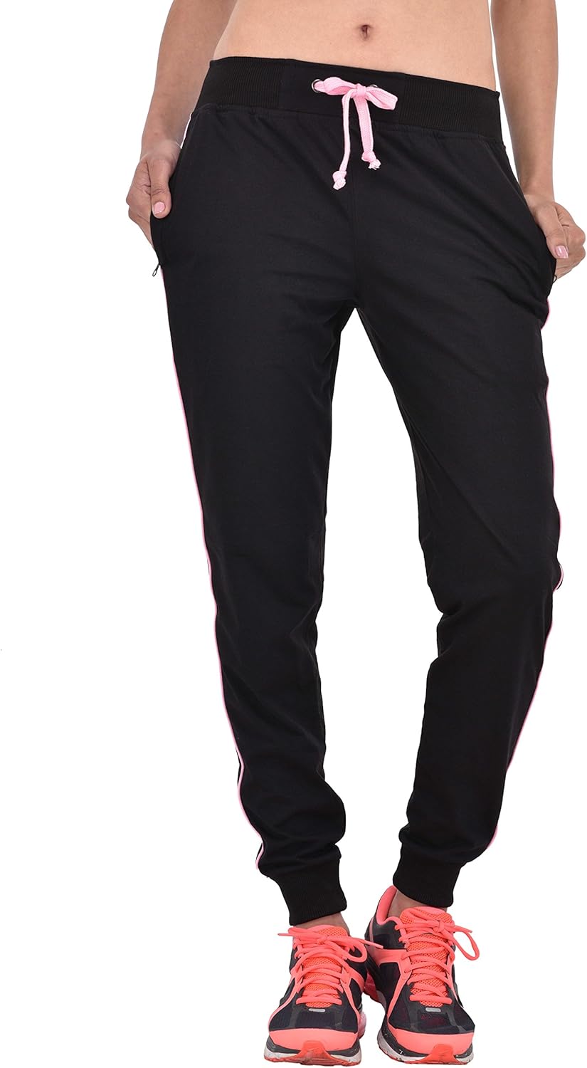 Buy Thread Swag Women’s Cotton Track Pant (Lounge Pant) Black Color