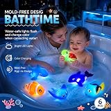 ZHLVKK Light Up Bath Toys Ocean Animals Water Activated LEDs view 4