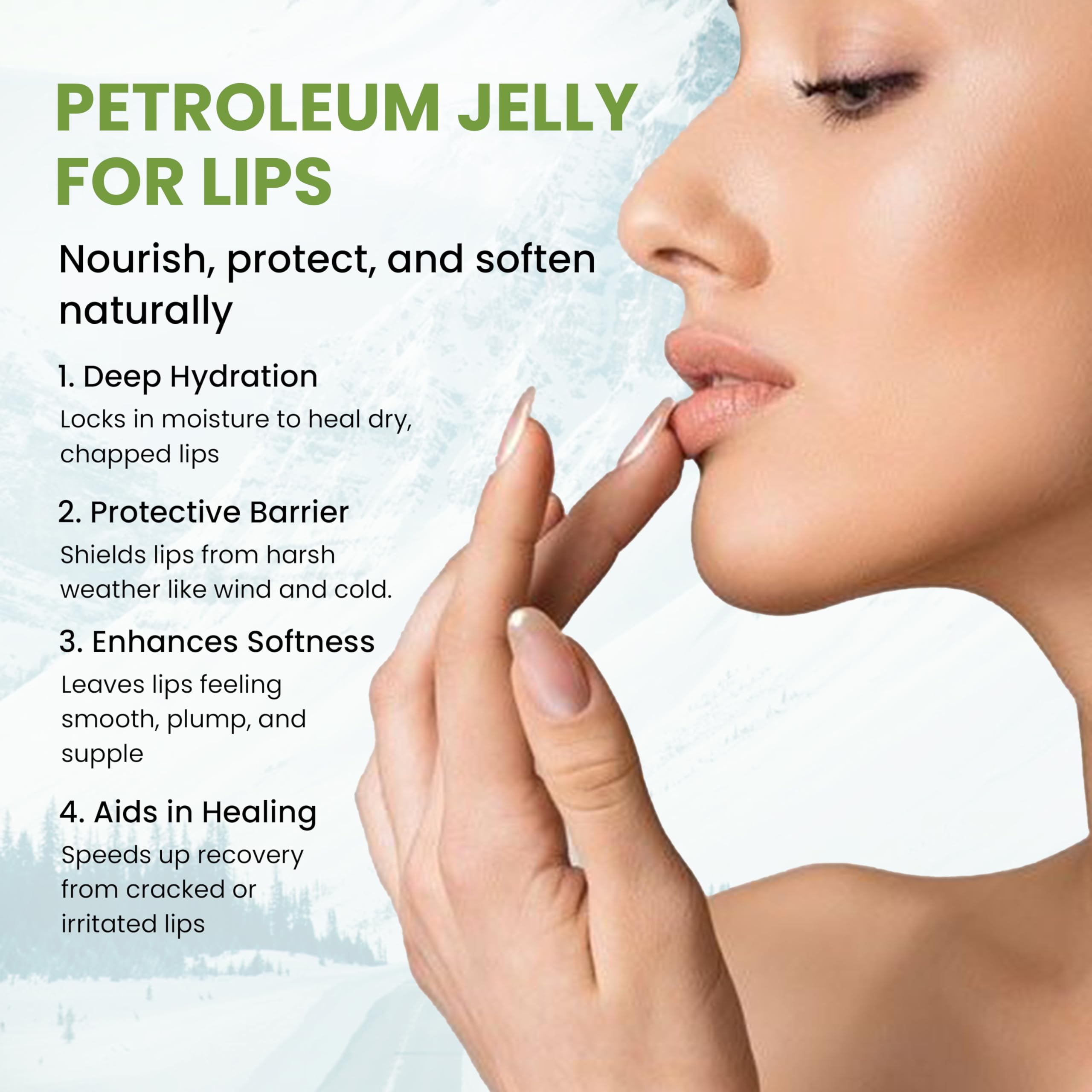 American Natural 100% Pure Ultra White Petroleum Jelly (12 Oz) - Travel Size Petrolatum Skin Protectant for Minor Cuts, Burns, Eczema & Diaper Rash, Multi-Use Organic Moisturizer for All skin type