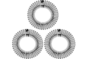 Soft 'N Style Flexible Headbands Stretch Headband Headbands Women (3pc-Black)