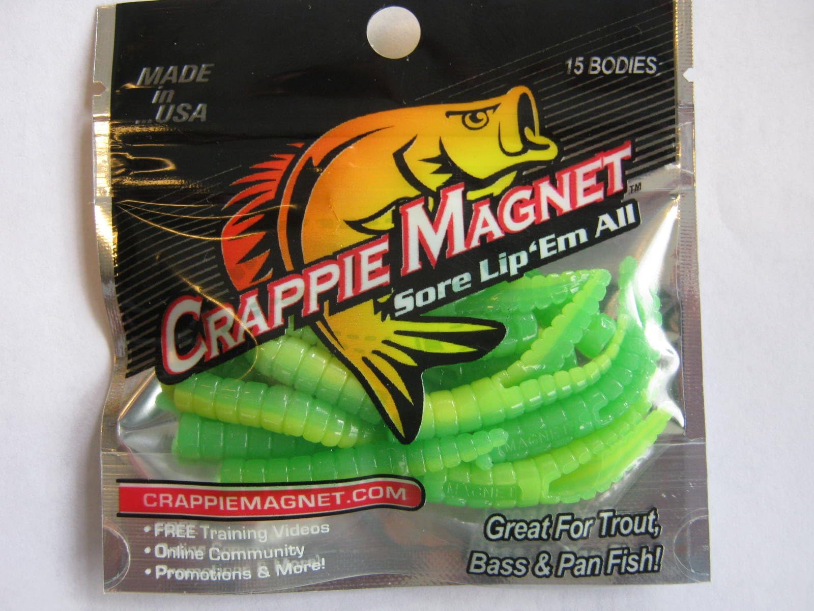 Reel Draggin' Tackle - Leland Crappie Magnet 1.5' 15ct Green Assassin