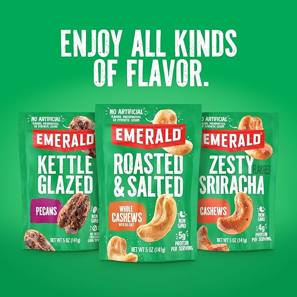 EMERALD NUTS CHOCOLATE PEANUT CRUNCH MIXED NUTS (1-PACK) | FEATURES COCOA ROASTED ALMONDS, KETTLE GLAZED PECANS, KETTLE GLAZED PEANUTS | 5.5 OZ RESEALABLE BAG | KOSHER DAIRY CERTIFIED, NON-GMO, CONTAINS NO ARTIFICIAL PRESERVATIVES, FLAVORS OR SYNTHETIC COLORS