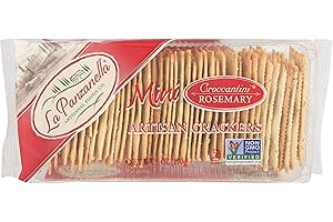 La Panzanella Mini Croccantini, Rosemary - Light Crackers with Rosemary and Sea Salt 170g