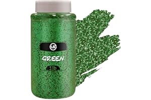 ULTIMATE STATIONERY Glitter – 1 LB/16OZ Green Glitter – Glitter for Resin, Glitter for Crafts, Fine Glitter for Scrapbooking – Ultimate Bulk Craft Glitter for Tumblers