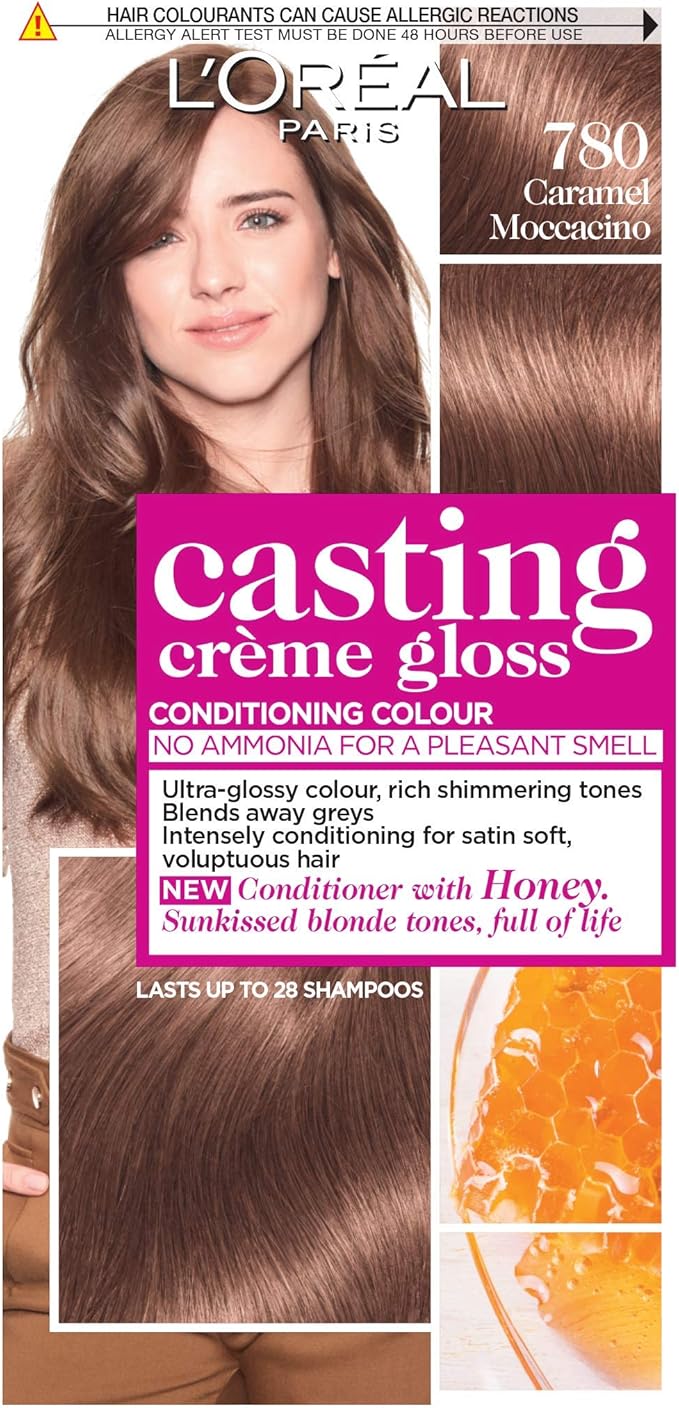 L'Oreal Gloss Caramel Moccaccino 780 Semi Permanent Hair Dye Amazon.co