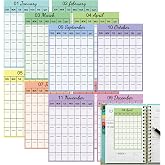 SMARSTICKER 12 Monthly Planner Date Page Sticker 2027 | Schedule Calendar Labels Open-Dated Monthly Planning Stickers for Customizing Undated Planners, Calendar, Notebooks