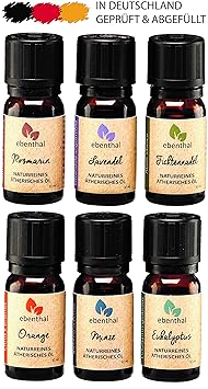 Ätherische Öle Premium EBENTHAL VITAL® • GARANTIERT 100% PUR & NATURREIN • IN DEUTSCHLAND ABGEFÜLLT & GEPRÜFT • Duft-Öl-Set z