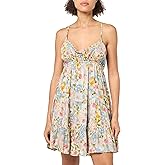 Angie Womens Angie Women's Racer Back Tiered Printed Dress