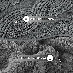PU MEI Sherpa Throw Blanket for Couch Sofa