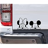 VALIANT COLLECTIONS – Mickey Mouse & Minnie Mouse Stickers - Vinyl Decal for Car & Van-Indoor & Outdoor use for Long Lasting - Waterproof Quote Stickers for Laptop – VC 464