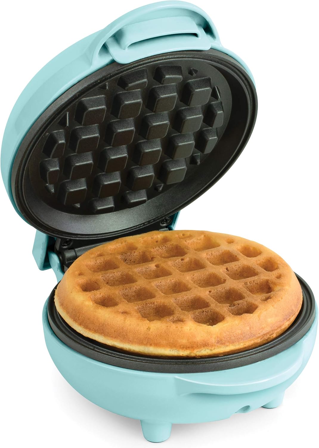 Nostalgia MWF5AQ MyMini Personal Electric Waffle Maker, Hash browns, French Toast Grilled Cheese, Quesadilla, Brownies, Cookies, Aqua: Kitchen & Dining