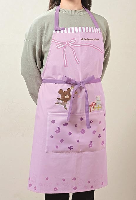 Amazon 丸眞 エプロン くまのがっこう ジャッキーズバースデイ 保育士 保育園 H84 W61 5cm エプロン オンライン通販