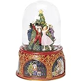 Glitterdomes 120mm Exclusive Nutcracker Ballet Musical Glitter Dome, Features Clara and The Nutcracker, 8-Inch