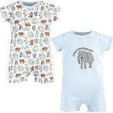Touched by Nature baby-boys Organic Cotton Rompers