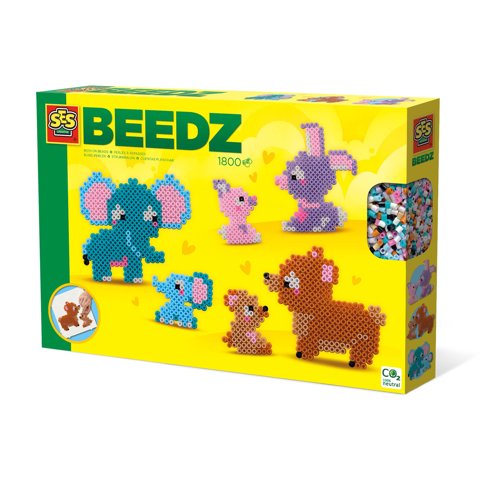 Iron on Beads - Cute Family Animals