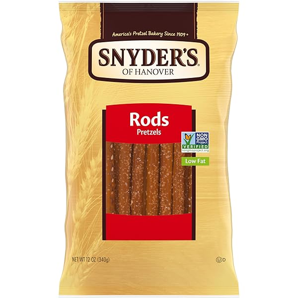 SNYDER’S OF HANOVER, PRETZEL RODS, 12 OZ BAG