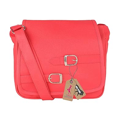 RITUPAL COLLECTION - Identify Your Look, Define Your Style Womens PU Pink Sling Bag