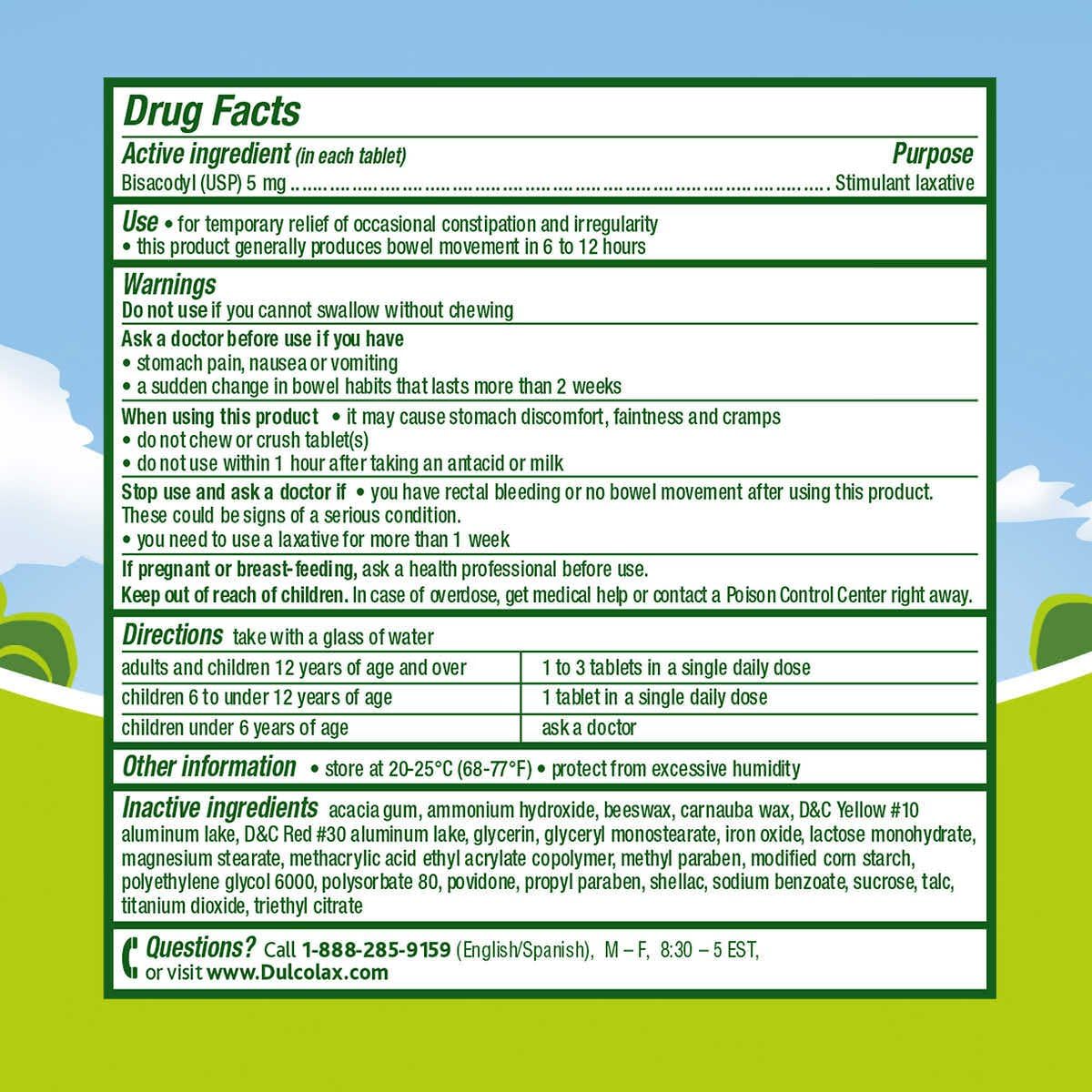 Dulcolax Stimulant Tablets 1 Pack (200 Count): Health & Personal Care