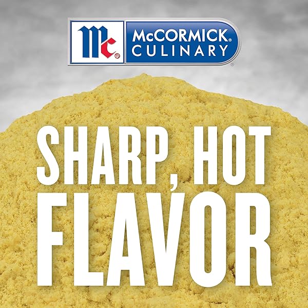 MCCORMICK CULINARY GROUND MUSTARD, 16 OZ – ONE 16 OUNCE CONTAINER OF GROUND MUSTARD POWDER FOR A SHARP TANGY TASTE, PERFECT FOR DIPS, AND SAUCES