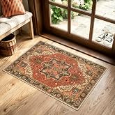 Collive Washable Indoor Door Mat, Non Slip Retro Entryway Rug 20